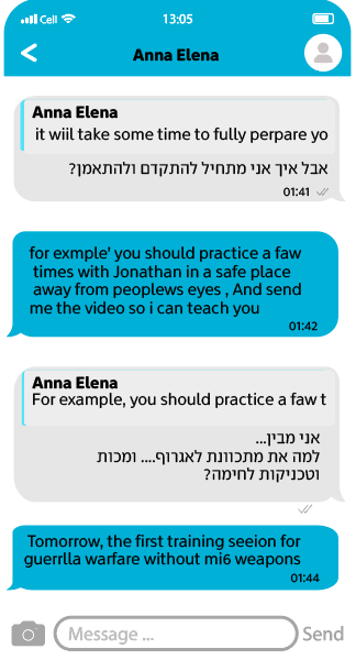 One of the correspondences with Anna Elena 
