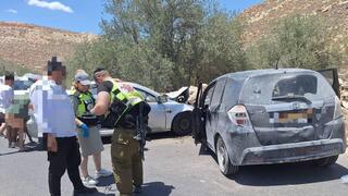 תאונת דרכים סמוך למצד שמעון בירושלים