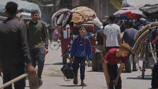 עקורים מתפנים ממרחב ג'באליה