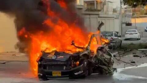 רכב התפוצץ בג'לג'וליה