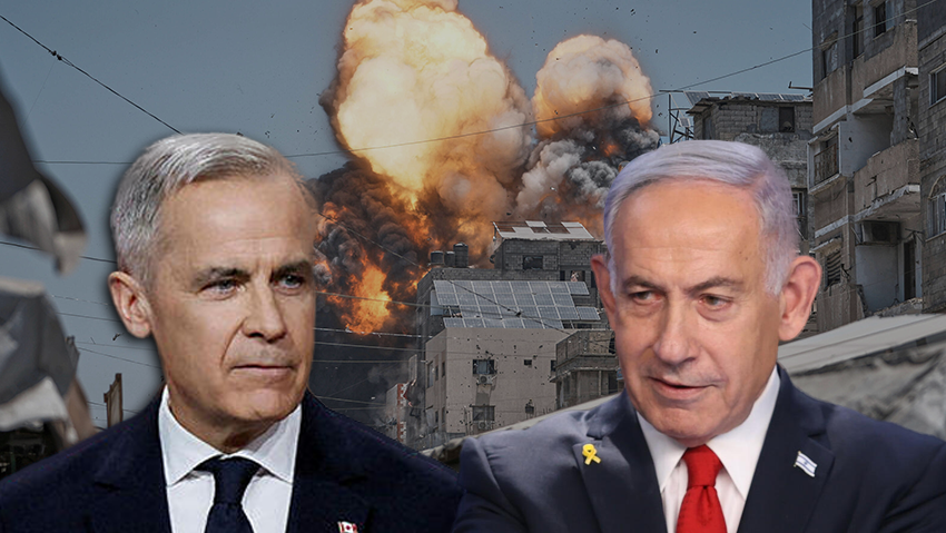 ראש הממשלה בנימין נתיהו וראש ממשלת קנדה מארק קרני