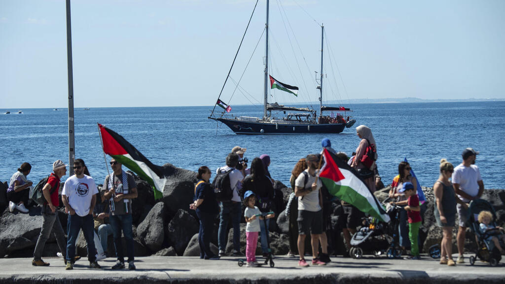 The Madleen flotilla ship heading for Gaza (Photo: Salvatore Cavalli Freedom Flotilla Coalition/via Reuters) משט לשבירת מצור ברצועת עזה מדלין