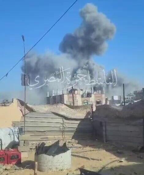 Israeli airstrike in Khan Younis תקיפת מספרה בחאן יונס