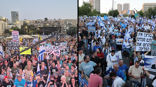 הפגנות בירושלים ובתל אביב