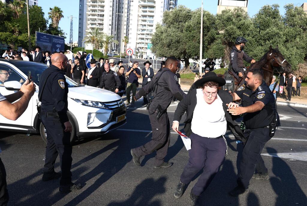 מחאת חרדים בבני ברק