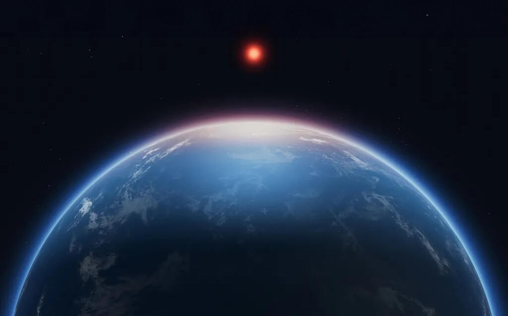 An artist’s impression of exoplanet K2-18b (Illustration: NASA, ESA, CSA, Joseph Olmsted (STScI)) An artist’s impression of exoplanet K2-18b