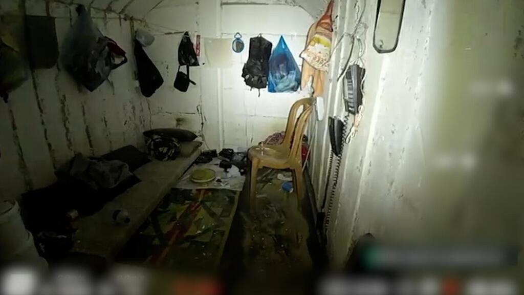 The underground infrastructure discovered at the European Hospital in the Gaza Strip (Photo: IDF Spokesperson's Unit) התשתית התת-קרקעית שאותרה בבית החולים האירופאי ברצועת עזה