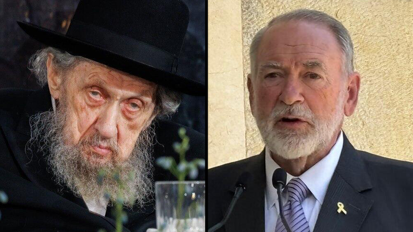 Rabbi Landau and Ambassador Huckabee 