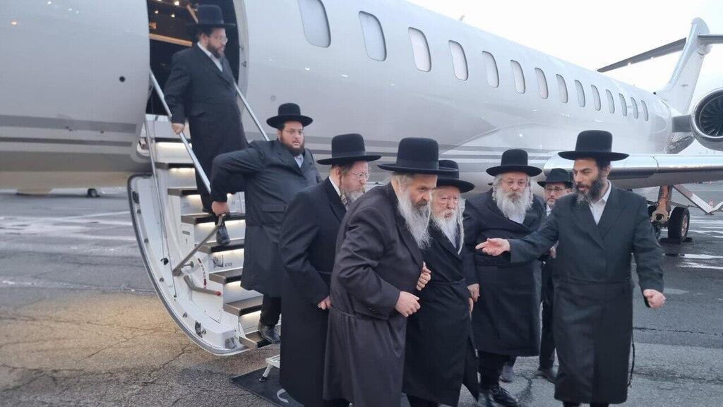 האדמו"ר מגור הגיע לארה"ב במטוס פרטי