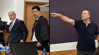 צעקות לעבר נתניהו בביהמ"ש: תמחק את החיוך כשיש חטופים, יש אפס"