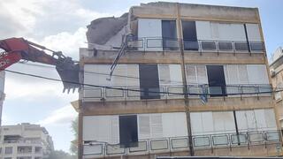 הריסה בפרויקט התחדשות עירונית ברמת גן של חברת שובל