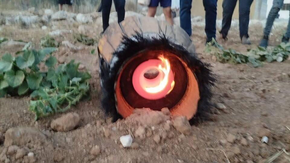 שברי יירוט בדאהריה מדרום לחברון