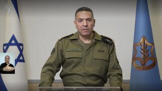 דובר צה"ל אפי דפרין בהצהרה לתקשורת