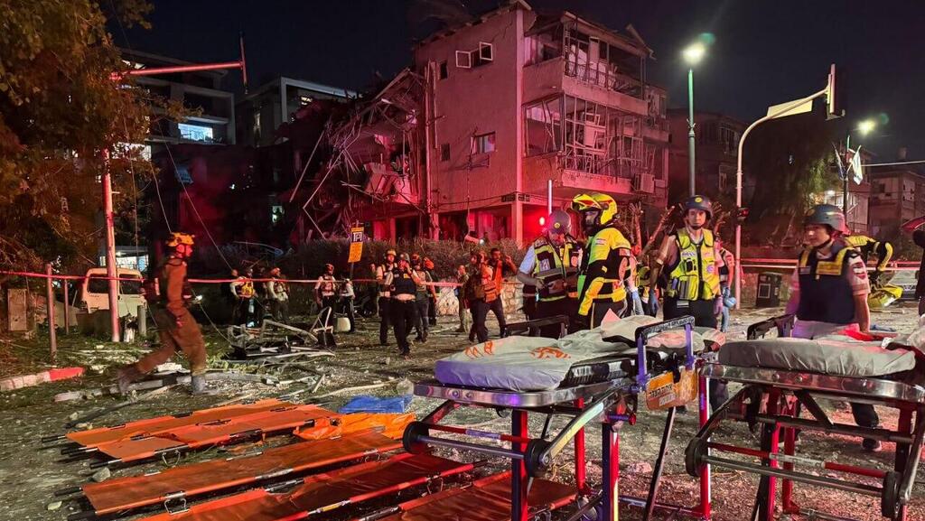 זירת הפגיעה ברמת גן