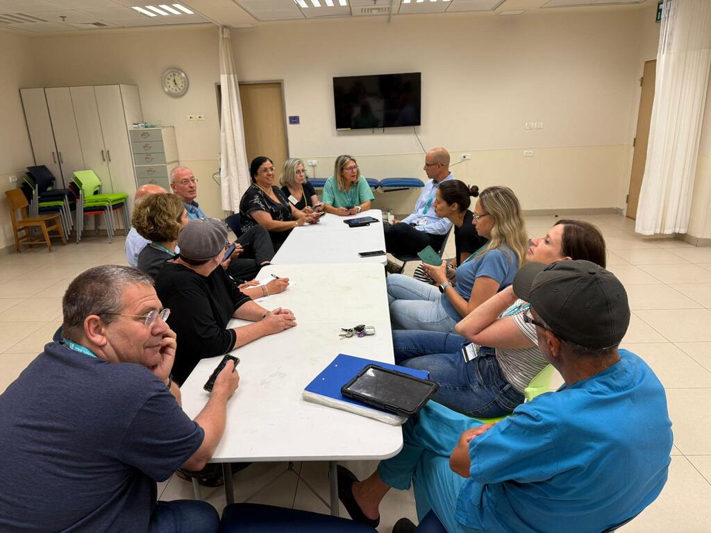 Staff at Shamir Medical Center discuss their emergency protocols as Israel braces for a possible missile attack from Iran, June 13, 2025 (Photo: Shamir Medical Center) Staff at Shamir Medical Center discuss their emergency protocols as Israel braces for a possible missile attack from Iran, June 13, 2025