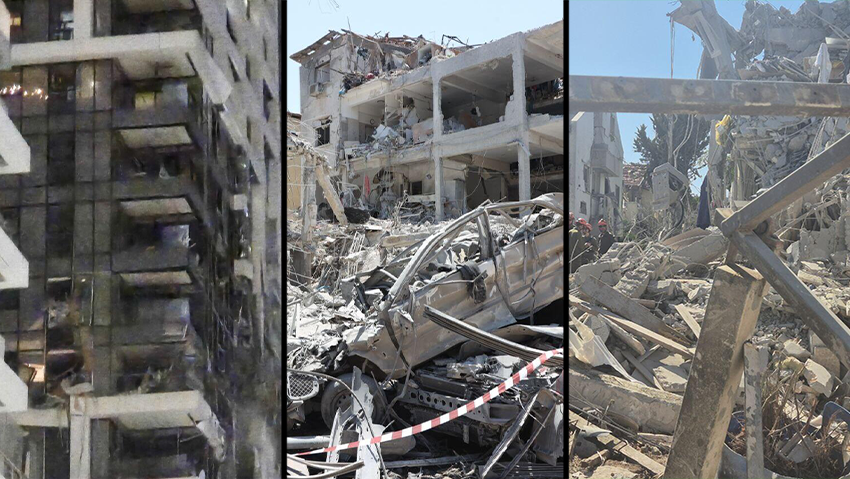 Imapct sites of Iranian ballistic missiles in Tel Aviv, Ramat Gan and Rishon Lezion (Photo: Ido Erez, Yoav Keren, Moti Kimchi) זירות הפגיעה בתל אביב, רמת גן ו ראשון לציון