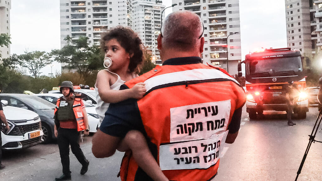 זירת הפגיעה בפתח תקווה