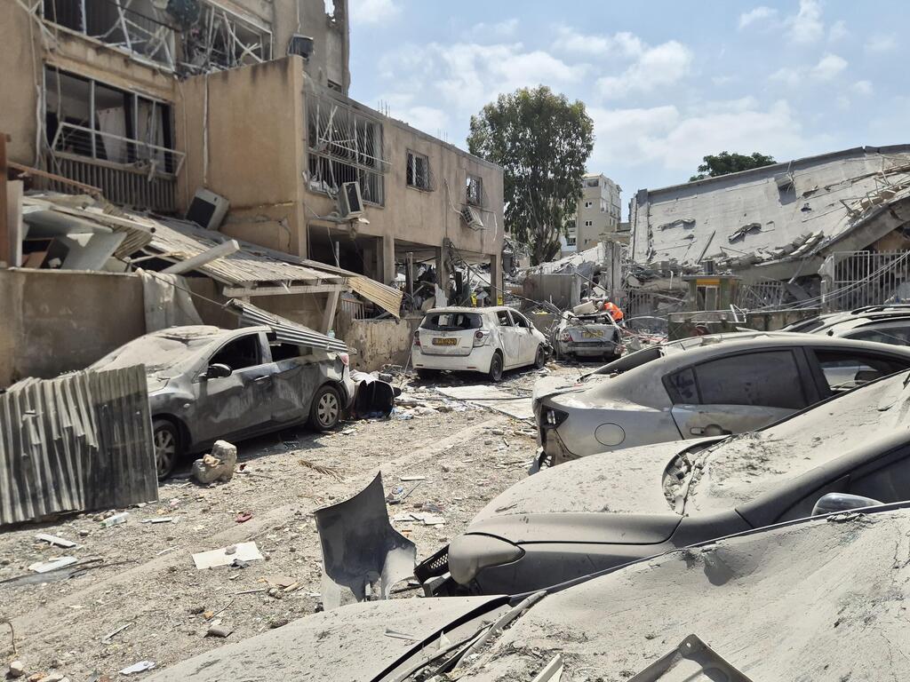 זירת הפגיעה בבני ברק
