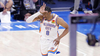 שחקן אוקלהומה סיטי ת'אנדר ג'יילן וויליאמס