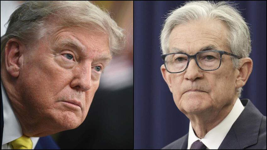  President Donald Trump, US Fed. Chair Jerome Powell