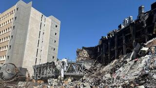 מכון ויצמן לאחר שנפגע מהמטח האיראני