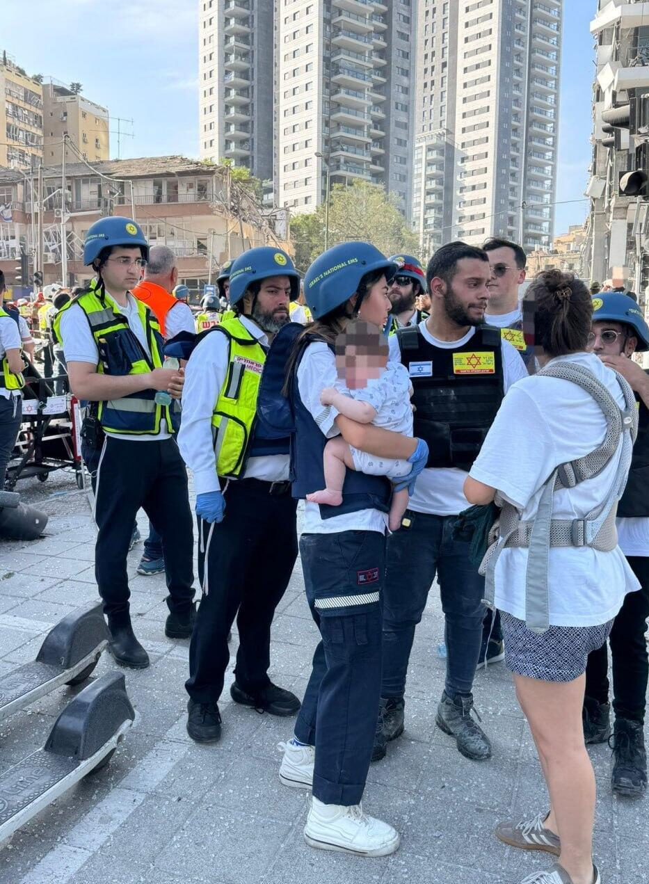 זירת הפגיעה ברמת גן