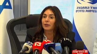 שרת התחבורה והבטיחות בדרכים מירי רגב בהצהרה לתקשורת