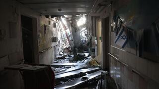 בית חולים סורוקה לאחר הפגיעה מהמטח האיראני