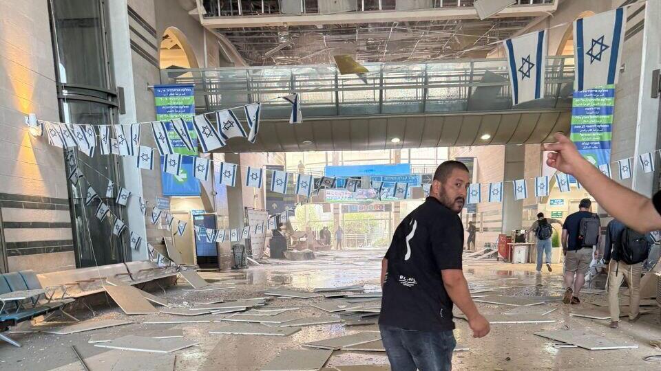 נפילה בסורוקה בעקבות שיגור מאיראן