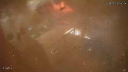 תיעוד נפילה בגן ילדים בבאר שבע