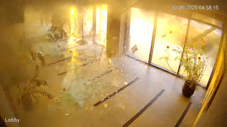 תיעוד: רגע הפיצוץ מפגיעת הטיל האיראני בבאר שבע 