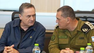 שר הביטחון ישראל כ"ץ והרמטכ"ל אייל זמיר בהערכת מצב