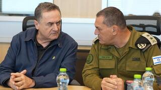 שר הביטחון ישראל כ"ץ והרמטכ"ל אייל זמיר בהערכת מצב