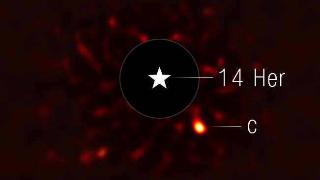A new frontier in exoplanet research, owing to the ability to observe relatively cold planets. Planet 14 Herculis c as captured by the James Webb Space Telescope 