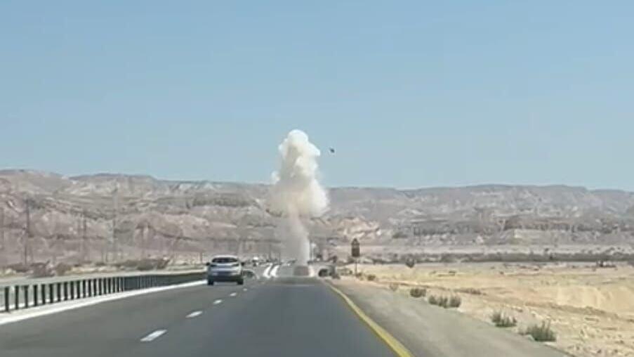הכטב"ם האירני שיורט בחבל אילות, הערבה 