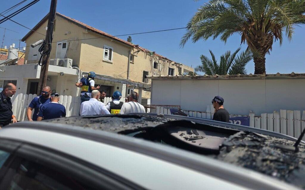 פגיעת כטב"ם ששוגר מאיראן בבניין דירות בבית שאן
