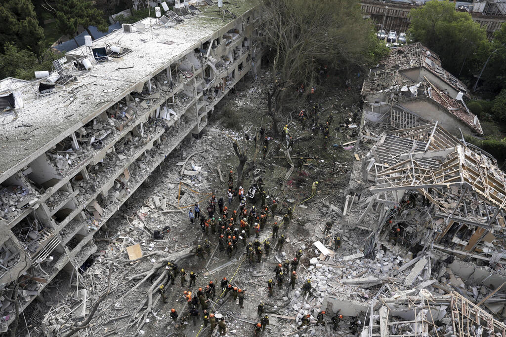 זירת הפגיעה בתל אביב