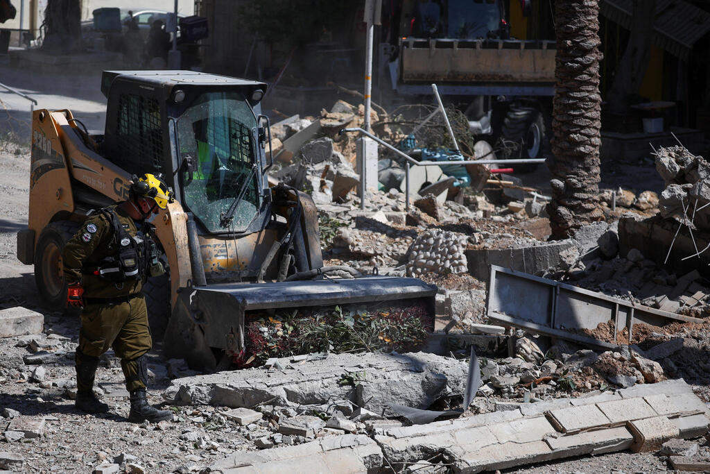 זירת הפגיעה בחיפה