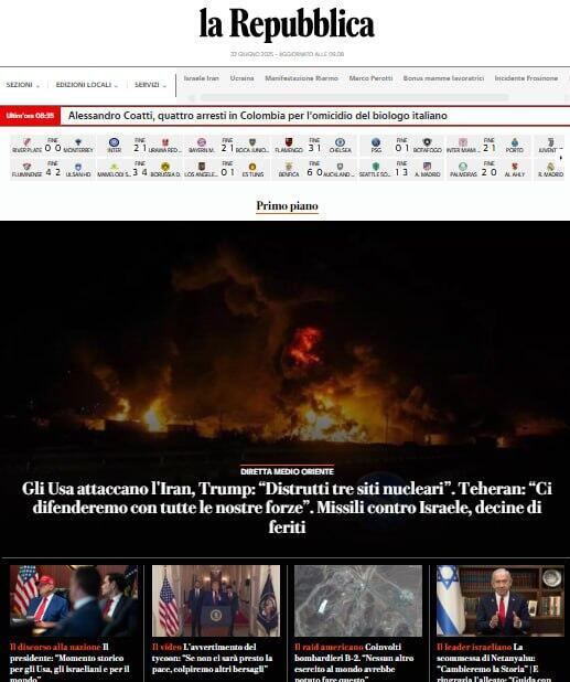 סיקור בעולם תקיפה של ארה"ב ב מתקני הגרעין ב איראן