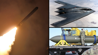 מטוס b-2 טיל טומהוק  GBU-57