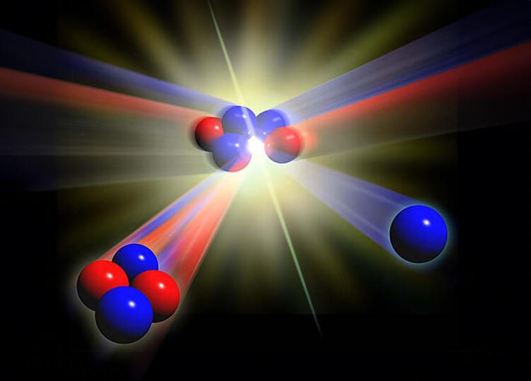 In the future, deuterium may be used in controlled nuclear fusion.Diagram of nuclear fusion: hydrogen-2 and hydrogen-3 collide to form a helium atom, releasing a neutron 