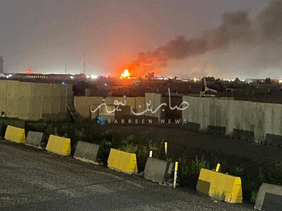 תקיפות בבסיס תאג'י באזור בגדד