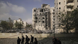 הריסות בזירת הנפילה בבאר שבע