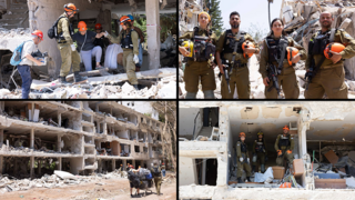 לוחמי פלח"צ ויחצ"א שטיפלו בזירת הנפילה בתל אביב