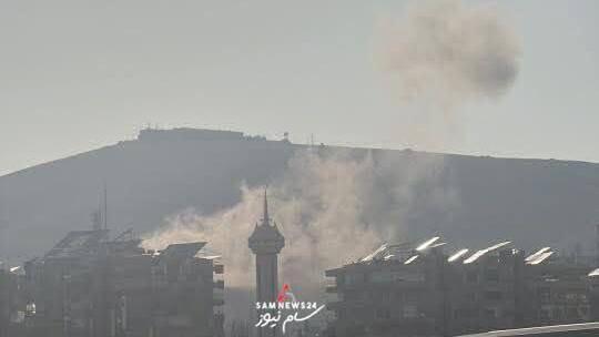 תקיפות באזור שכונת אל-מזה בדמשק