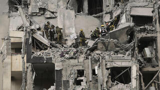 הריסות בזירת הנפילה בבאר שבע