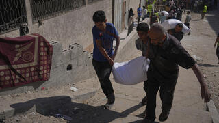 חלוקת סיוע הומניטרי בצפון הרצועה