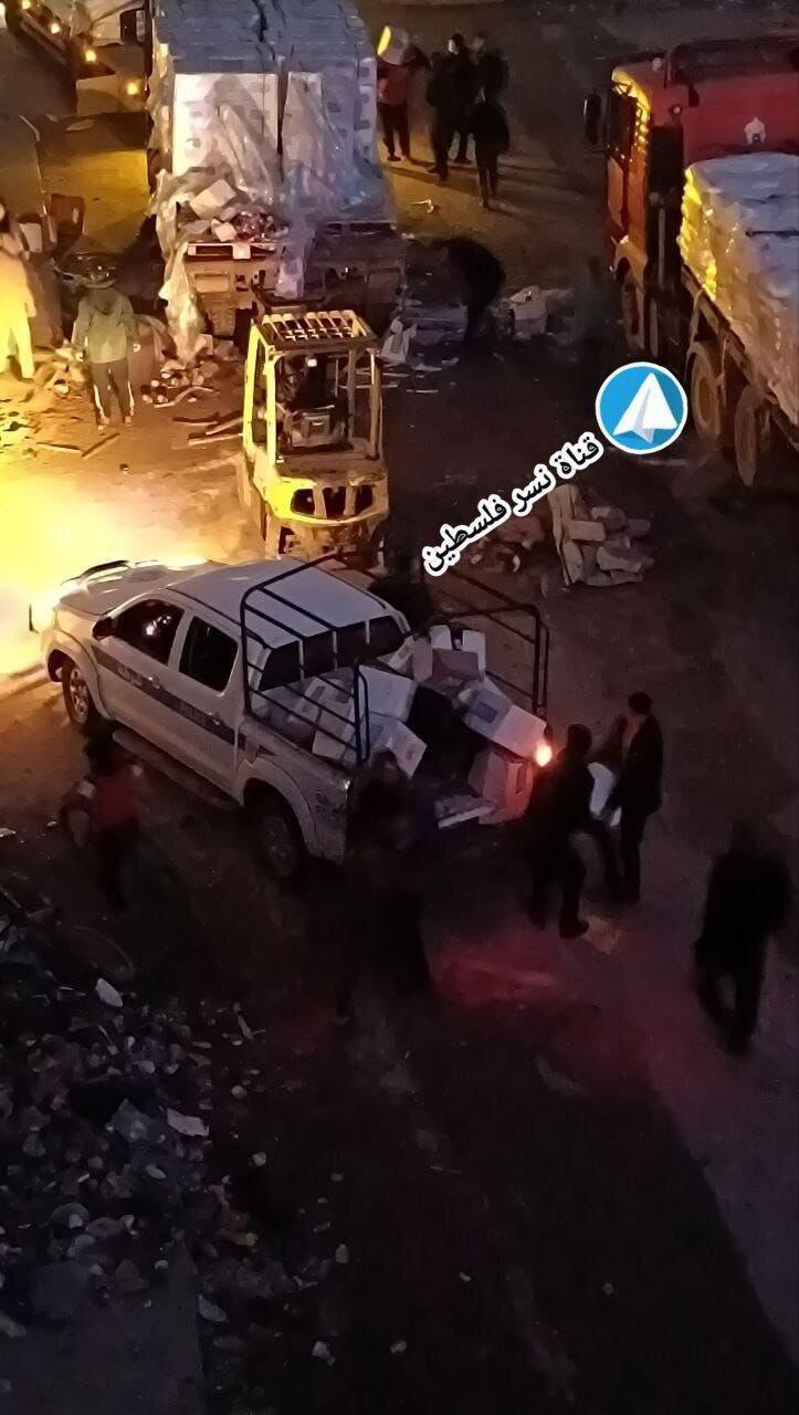 מעצר של משאית סיוע על ידי אנשי חמאס