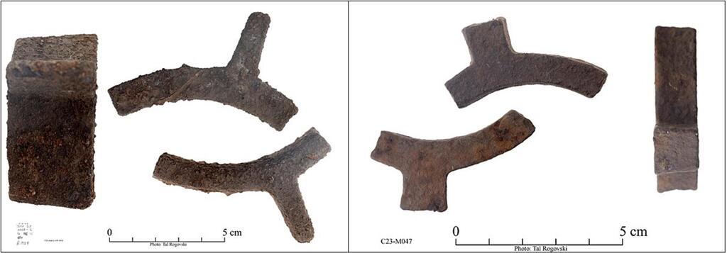 חישורי גלגלים שהתגלו באתר 23 במונגוליה