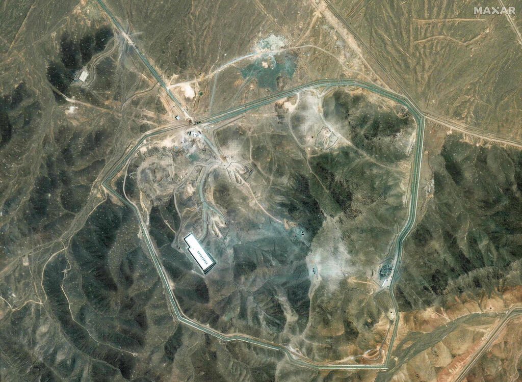 Satellite image of Iran's nuclear facility at Fordow (Photo: SATELLITE IMAGE ©2025 MAXAR TECHNOLOGIES / AFP) פורדו